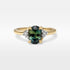 ‘Gumleaf Lily’ 1.40ct Oval-cut Australian Parti Sapphire & Diamond Ring Ring Jason Ree Design 