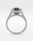 ‘Royale’ 1.99ct Australian Parti Sapphire & Diamond Platinum Ring Ring Jason Ree Design 