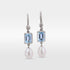 ‘Chevron’ Aquamarine White Gold Pearl drop Earrings Earrings Jason Ree Design 