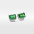 ‘Royce’ Tsavorite Garnet & Diamond Platinum Earrings Earrings Jason Ree Design 