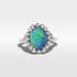 ‘Venetia’ 2.57ct Australian Black Opal & Diamond Platinum & 22ct Gold Ring Ring Jason Ree Design 