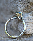 ‘Talia’ Aquamarine & Diamond Platinum Ring Ring Jason Ree Design 