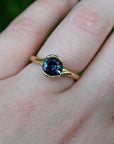 ‘Sirocco’ 1.61ct Australian Blue Green Sapphire Gold Ring Ring Jason Ree Design 