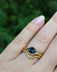 ‘Sirocco’ 1.61ct Australian Blue Green Sapphire Gold Ring Ring Jason Ree Design 