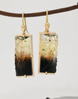 ‘Crevasse’ Yellow Gold Ombré Smokey Quartz Earrings Earrings Jason Ree Design 