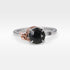 ‘Gumleaf’ Solitaire 1.23ct Australian Green/Bronze Sapphire Ring Ring Jason Ree Design 