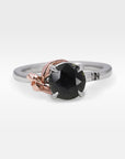 ‘Gumleaf’ Solitaire 1.23ct Australian Green/Bronze Sapphire Ring Ring Jason Ree Design 