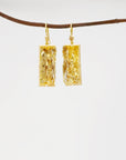 ‘Crevasse’ Yellow Gold Citrine Earrings Earrings Jason Ree Design 