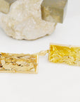 ‘Crevasse’ Yellow Gold Citrine Earrings Earrings Jason Ree Design 
