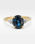 ‘MiMi’ 2.31ct Oval-cut Blue Australian Sapphire 18ct Yellow Gold Ring Ring Jason Ree Design 