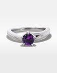’Blossom’ 0.55ct Purple Sapphire Platinum Ring Ring Jason Ree Design 