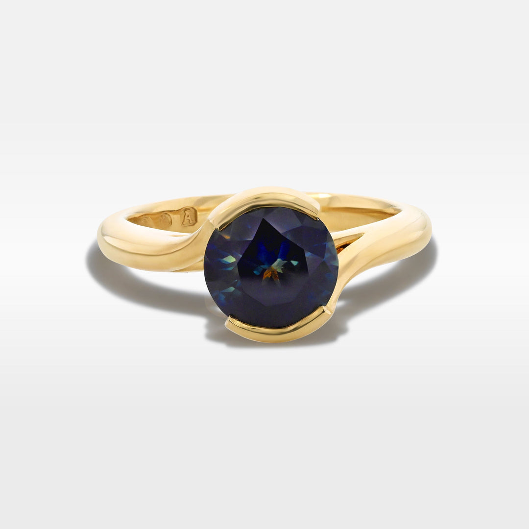 ‘Sirocco’ 1.61ct Australian Blue Green Sapphire Gold Ring Ring Jason Ree Design 