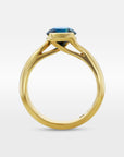 ‘Sirocco’ 1.61ct Australian Blue Green Sapphire Gold Ring Ring Jason Ree Design 