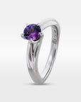 ’Blossom’ 0.55ct Purple Sapphire Platinum Ring Ring Jason Ree Design 