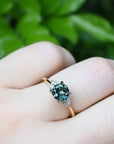 ‘Thea’ 1.21ct Australian Parti Sapphire & Diamond 18ct Yellow Gold Ring Ring Jason Ree Design 