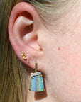 ‘Despina’ 14.85cts Australian Boulder Opal & Diamond Gold Earrings Earrings Jason Ree Design 