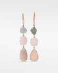 ‘Landslide’ Australian Crystal Opal Yellow Gold Earrings Earrings Jason Ree Design 