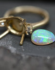 ‘Nimbus’ 1.98ct Crystal Opal & Diamond Gold Ring Ring Jason Ree Design 
