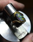 ‘Chartres’ 4.2ct Australian Boulder Opal Gold Ring Ring Jason Ree Design 