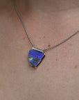 ‘Despina’ 7.1ct Australian Boulder Opal & Diamond 18ct Necklace Necklace Jason Ree Design 
