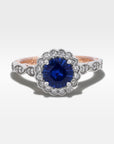 "Periwinkle" Sapphire & Diamond Engagement Ring Ring JasonRee 