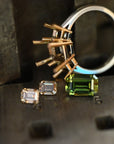 ‘Dryad’ 2.52ct Australian Green Sapphire & Arglye Diamond Ring Ring Jason Ree Design 