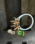 ‘Dryad’ 2.52ct Australian Green Sapphire & Arglye Diamond Ring Ring Jason Ree Design 