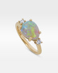 ‘Nimbus’ 1.98ct Crystal Opal & Diamond Gold Ring Ring Jason Ree Design 