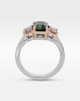 ‘Dryad’ 2.52ct Australian Green Sapphire & Arglye Diamond Ring Ring Jason Ree Design 