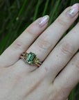 ‘Dryad’ 2.52ct Australian Green Sapphire & Arglye Diamond Ring Ring Jason Ree Design 