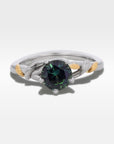‘Gumleaf Love Knot’ 1.01ct Australian Teal Sapphire Ring Ring Jason Ree Design 