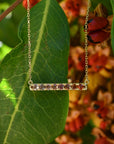 ‘Antoinette’ 0.86cts Natural Peach Zircon Yellow Gold Necklace Necklace Jason Ree Design 