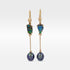 ‘Hibiscus’ 3.02cts Australian Boulder Opal & Pearl Yellow Gold Earrings Earrings Jason Ree Design 