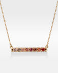 ‘Antoinette’ 0.86cts Natural Peach Zircon Yellow Gold Necklace Necklace Jason Ree Design 