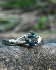 ‘Gumleaf Love Knot’ 1.01ct Australian Teal Sapphire Ring Ring Jason Ree Design 