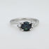 'Storm Swell' Australian Green Sapphire & Diamond Platinum Ring Ring Jason Ree Design 