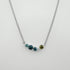 'Seafoam' Australin Sapphire & Diamond White Gold Necklace Jason Ree Design 