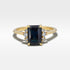 ‘Zoe’ 1.72ct Teal Radiant-Cut Australian Sapphire Ring Ring Jason Ree Design 