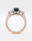 ‘Delta’ 2.06ct Teal Australian Sapphire Ring Ring Jason Ree Design 