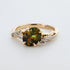 Asymmetrical 'Gumleaf' 1.37cts Australian Parti Sapphire ring Ring Jason Ree Design 