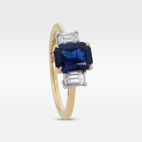 ‘Iris’ Australian Sapphire & Diamond Ring Ring Jason Ree Design 