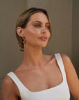 ‘Plateau’ Smokey Quartz Yellow Gold Earrings Earrings Jason Ree Design 