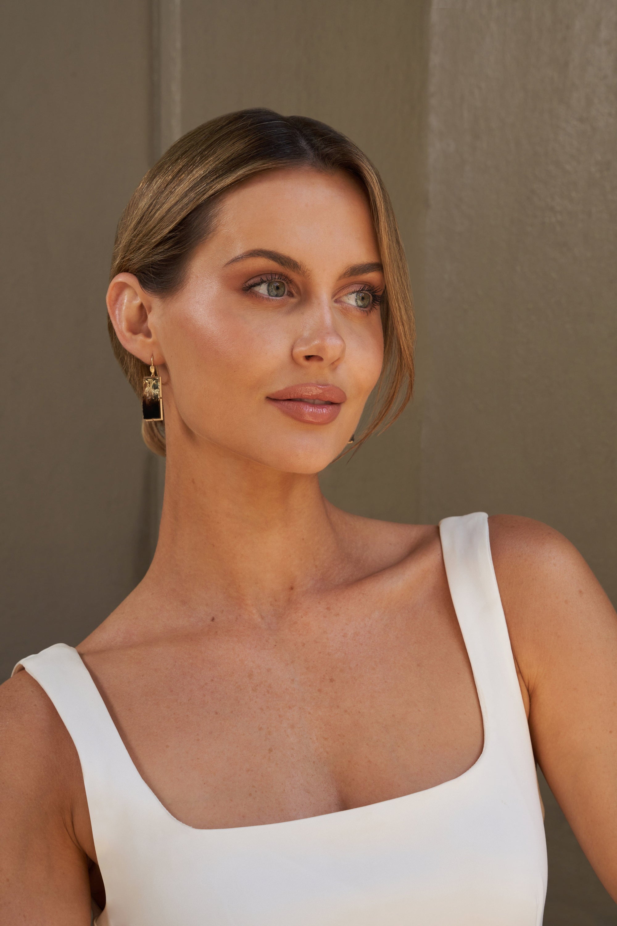 ‘Crevasse’ Yellow Gold Ombré Smokey Quartz Earrings Earrings Jason Ree Design 