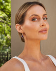 ‘Summit’ Amethyst Yellow Gold Earrings Earrings Jason Ree Design 