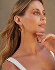 ‘Pinnacle’ Citrine Yellow Gold Earrings Earrings Jason Ree Design 
