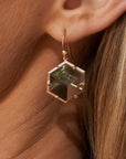 ‘Plateau’ Prasiolite Rose gold Earrings Earrings Jason Ree Design 