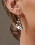 ‘Pinnacle’ Tourmaline in Quartz Rose Gold Earrings Earrings Jason Ree Design 