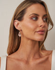 ‘Pinnacle’ Rose Quartz Yellow Gold Earrings Earrings Jason Ree Design 