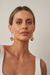 ‘Geode’ Rutilated Champagne Quartz & Diamond Drop Rose Gold Earrings