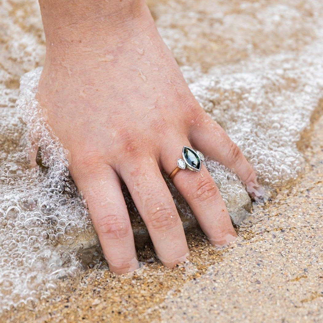 "Marquessa" Australian Sapphire & Diamond Ring Ring JasonRee 